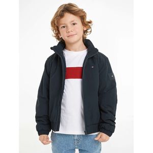 Jasje met opstaande kraag TOMMY HILFIGER. Nylon/polyamide materiaal. Maten 14 jaar - 162 cm. Blauw kleur