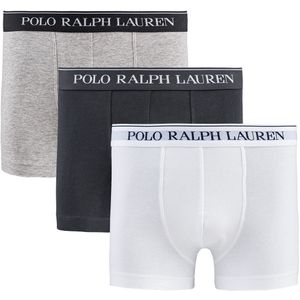 Set van 3 klassieke, effen boxershorts POLO RALPH LAUREN. Katoen materiaal. Maten XXL. Zwart kleur