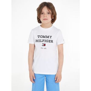 T-shirt met korte mouwen TOMMY HILFIGER. Katoen materiaal. Maten 16 jaar - 174 cm. Wit kleur