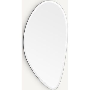 Spiegel in organische vorm H120 cm, Cinta. AM.PM. Glas materiaal. Maten één maat. Zilver kleur