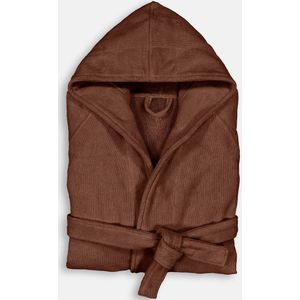 LA REDOUTE INTERIEURS - Badjas met Kap - Schors Kleur - Fluwelen Badstof
