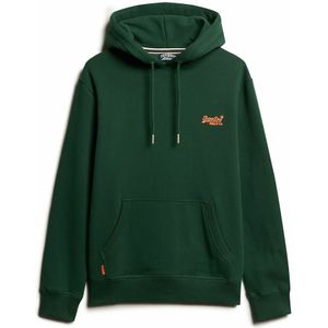 Hoodie met logo Essential SUPERDRY. Katoen materiaal. Maten M. Groen kleur