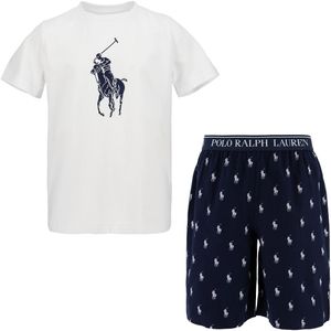 Pyjashort POLO RALPH LAUREN. Katoen materiaal. Maten 12 jaar - 150 cm. Wit kleur