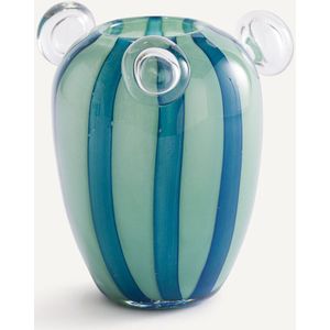 Celis AM.PM. - Vaas - Groen - Handgeblazen Glas - Hoogte 20,5 cm