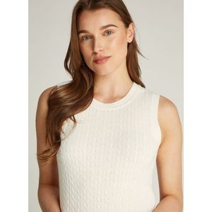 TOMMY HILFIGER - Trui Zonder Mouwen - Beige - Wolmix