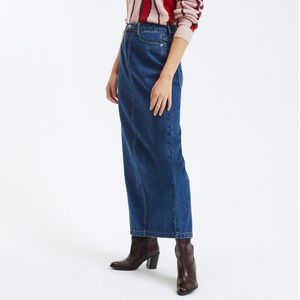 SUNCOO - FANCY - Spijkerrok - Blauw - Katoen