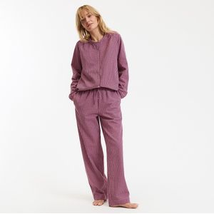 LA REDOUTE COLLECTIONS - Pyjama - Geruit Bordeaux - Popeline Materiaal