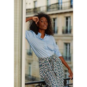 LA PETITE ETOILE - Hemd - Lichtblauw - Katoen - Model CARLI - Lange Mouwen