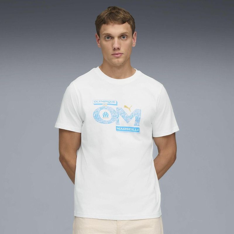 PUMA - FtblCULTURE - Voetbalhemdje - Wit/Blauw - Katoen