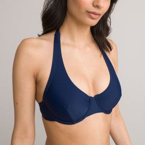 Foulard bikini-BH LA REDOUTE COLLECTIONS.  materiaal. Maten 95B FR - 80B EU. Blauw kleur