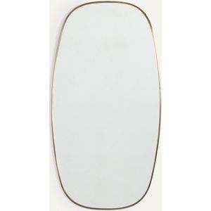 Caligone - Spiegel - Verouderd Messing - Metaal - H100cm