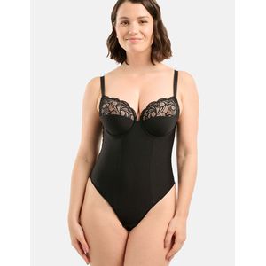 Ariane - Body Tanga - Zwart - Microvezel