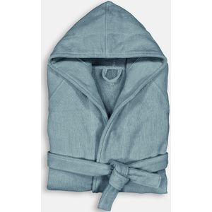 LA REDOUTE INTERIEURS - Trizie - Badjas met Kap - Grijsblauw - Katoen