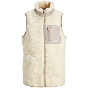 Bodywarmer in sherpa JACK & JONES JUNIOR. Polyester materiaal. Maten 14 jaar - 162 cm. Beige kleur