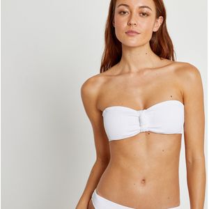 Bandeau Bikini-BH LA REDOUTE COLLECTIONS.  materiaal. Maten 42 FR - 40 EU. Wit kleur