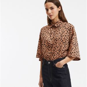 LA REDOUTE COLLECTIONS - Dierenprint Hemd - Luipaardprint - Katoen