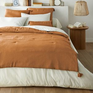 Kumla - Dekbed - Hazelnoot - Gematelasseerd - 90 x 190 cm - 100% Katoen