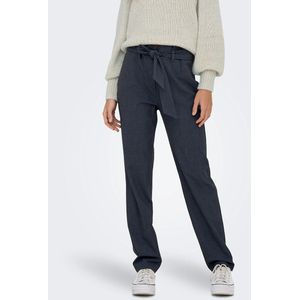 ONLY - Driekwartbroek - Blauw - Hoge Taille - Polyester