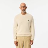 Lacoste - Trui - Beige - Wol - Ronde Hals