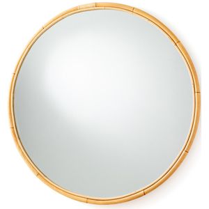 Ronde spiegel in rotan Ø120 cm, Nogu LA REDOUTE INTERIEURS. Rotan materiaal. Maten één maat. Beige kleur