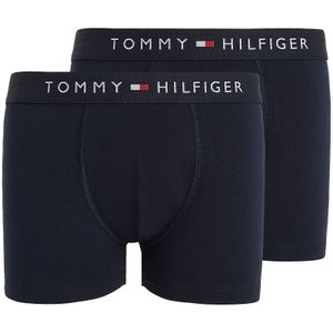 Set van 3 boxershorts TOMMY HILFIGER. Katoen materiaal. Maten 10/12 jaar - 138/150 cm. Blauw kleur