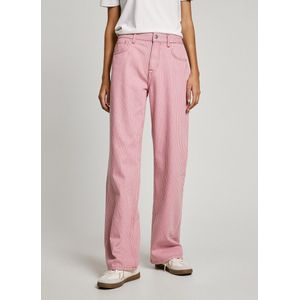 PEPE JEANS - Wijde Jeans - Rood/Wit - Denim
