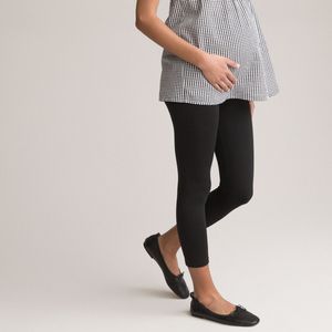 Set van 2 leggings voor zwangerschap, 7/8 LA REDOUTE COLLECTIONS. Katoen materiaal. Maten L. Zwart kleur