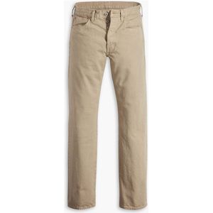 Rechte jeans 501® LEVI'S. Katoen materiaal. Maten Maat 28 (US) - Lengte 32. Beige kleur
