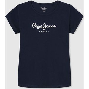 T-shirt met korte mouwen PEPE JEANS. Katoen materiaal. Maten 16 jaar - 162 cm. Blauw kleur