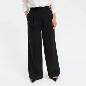 LA REDOUTE COLLECTIONS - Wijde Broek met Plooien - Zwart - Polyester