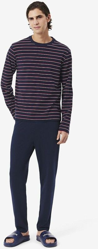 LACOSTE - Pyjama - Blauw - Lange Mouwen - Katoen