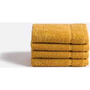 Zavara - Gastendoekjes - Saffraan - 100% Katoen - Set van 4