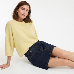 LA REDOUTE COLLECTIONS - Losse Trui - Geel - Ronde Hals - Grof Tricot