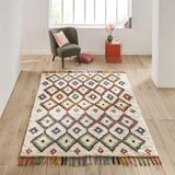 Vloerkleed in berber stijl Ourika LA REDOUTE INTERIEURS. Wol materiaal. Maten 160 x 230 cm. Multicolor kleur