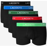 LACOSTE - Set van 5 - Boxershorts - Blauw - Katoen