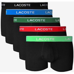 LACOSTE - Set van 5 - Boxershorts - Blauw - Katoen