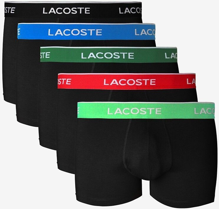 LACOSTE - Set van 5 - Boxershorts - Blauw - Katoen