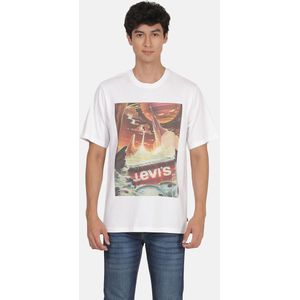 LEVI'S - Los T-shirt - Katoen - Ronde Hals - Korte Mouwen - Bedrukt