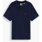 Rechte polo in piquétricot en logo Chesthit LEVI'S. Katoen materiaal. Maten S. Blauw kleur