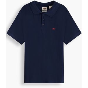 Rechte polo in piquétricot en logo Chesthit LEVI'S. Katoen materiaal. Maten S. Blauw kleur