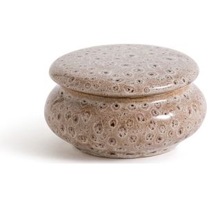 Rima - Ronde Doos - Kastanje Kleur - Keramiek