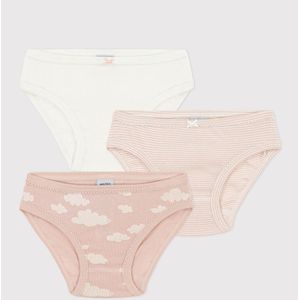 Set van 3 slips in katoen PETIT BATEAU. Katoen materiaal. Maten 10 jaar - 138 cm. Roze kleur