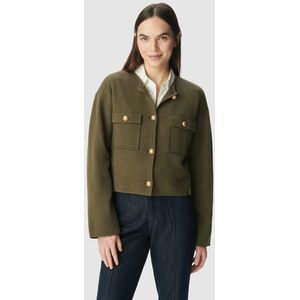 IKKS - Vest - Groen - Ronde Hals - Lange Mouwen - Viscose Materiaal