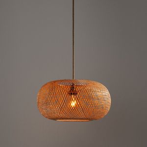 Hanglamp in bamboe Ø45 cm, Ezia LA REDOUTE INTERIEURS. Bamboe materiaal. Maten één maat. Beige kleur