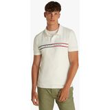 Tommy Jeans - DM0DM20916 - Poloshirt - Wit - Slank - Katoen - Korte Mouwen