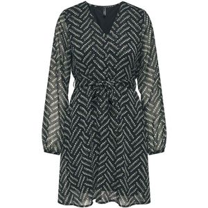 ONLY - Bedrukte Korte Jurk - Groen - Polyester