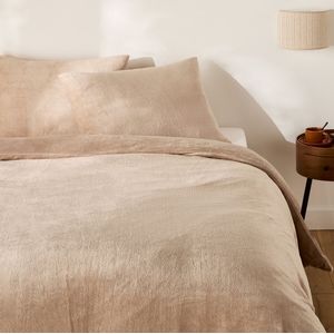 Bedset, rechthoekige kussensloop, voor/achter fleece