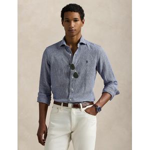 Polo Ralph Lauren - Overhemd - Blauw - Linnen