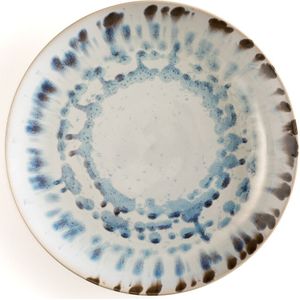 Set van 4 platte borden in zandsteen, Amadora AM.PM. Zandsteen materiaal. Maten één maat. Blauw kleur