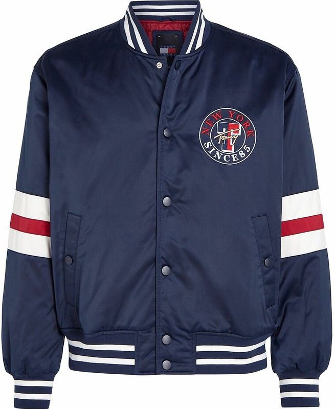 Tommy Hilfiger - Jas - Donker Blauw - 100% Polyester - Lange Mouwen